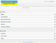 Tablet Screenshot of legrand-lit.fr